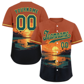 Custom Orange Black Hawaii Green Authentic Baseball Jersey BSBJ0a-bc0fb7f